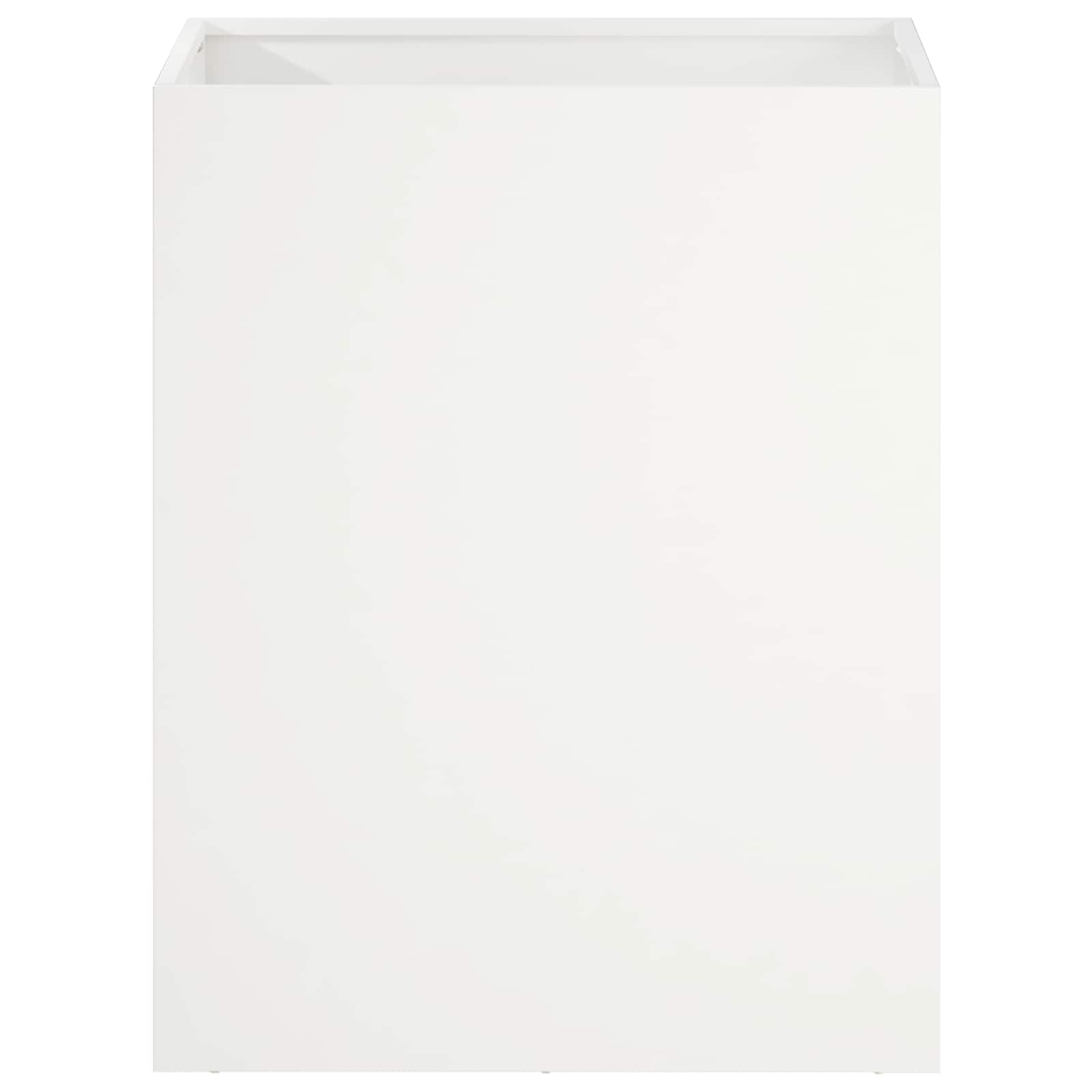 vidaXL Doniczka ogrodowa Biały 40 x 30 x 40 cm Stal zimnogięta