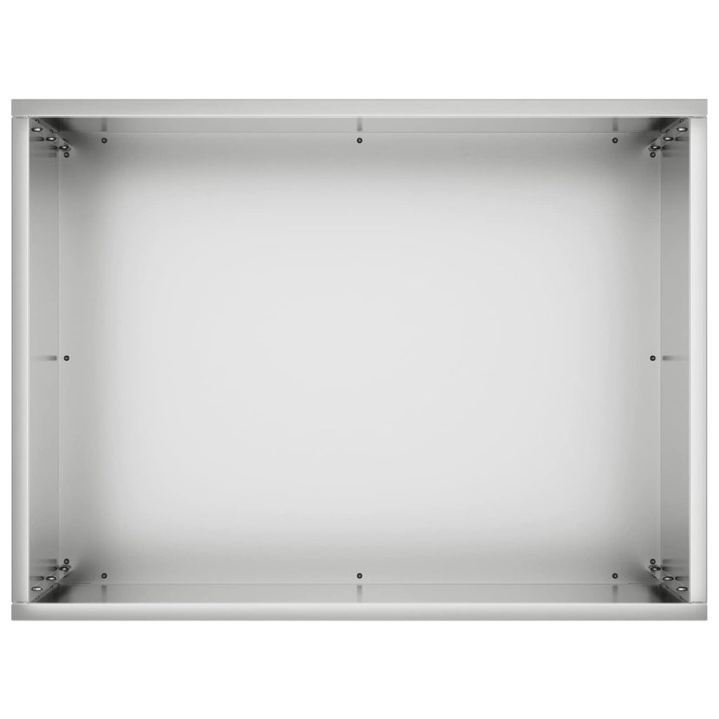 vidaXL Doniczka ogrodowa srebrny 40 x 30 x 40 cm Stal ocynkowana