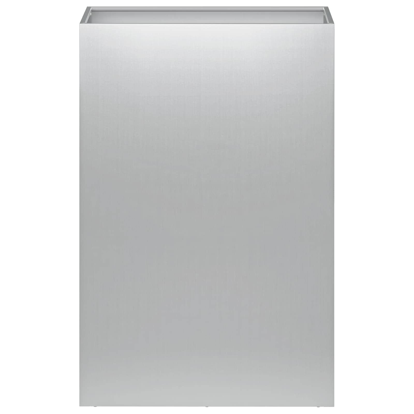 vidaXL Doniczka ogrodowa srebrny 40 x 30 x 75 cm Stal ocynkowana