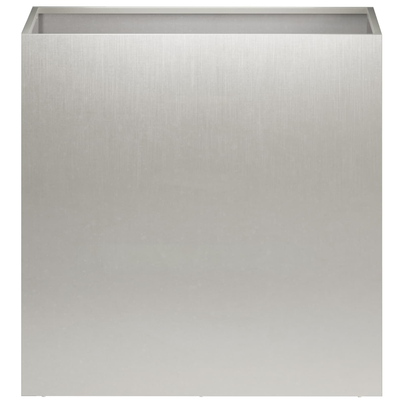 vidaXL Doniczka ogrodowa srebrny 50 x 30 x 40 cm Stal nierdzewna