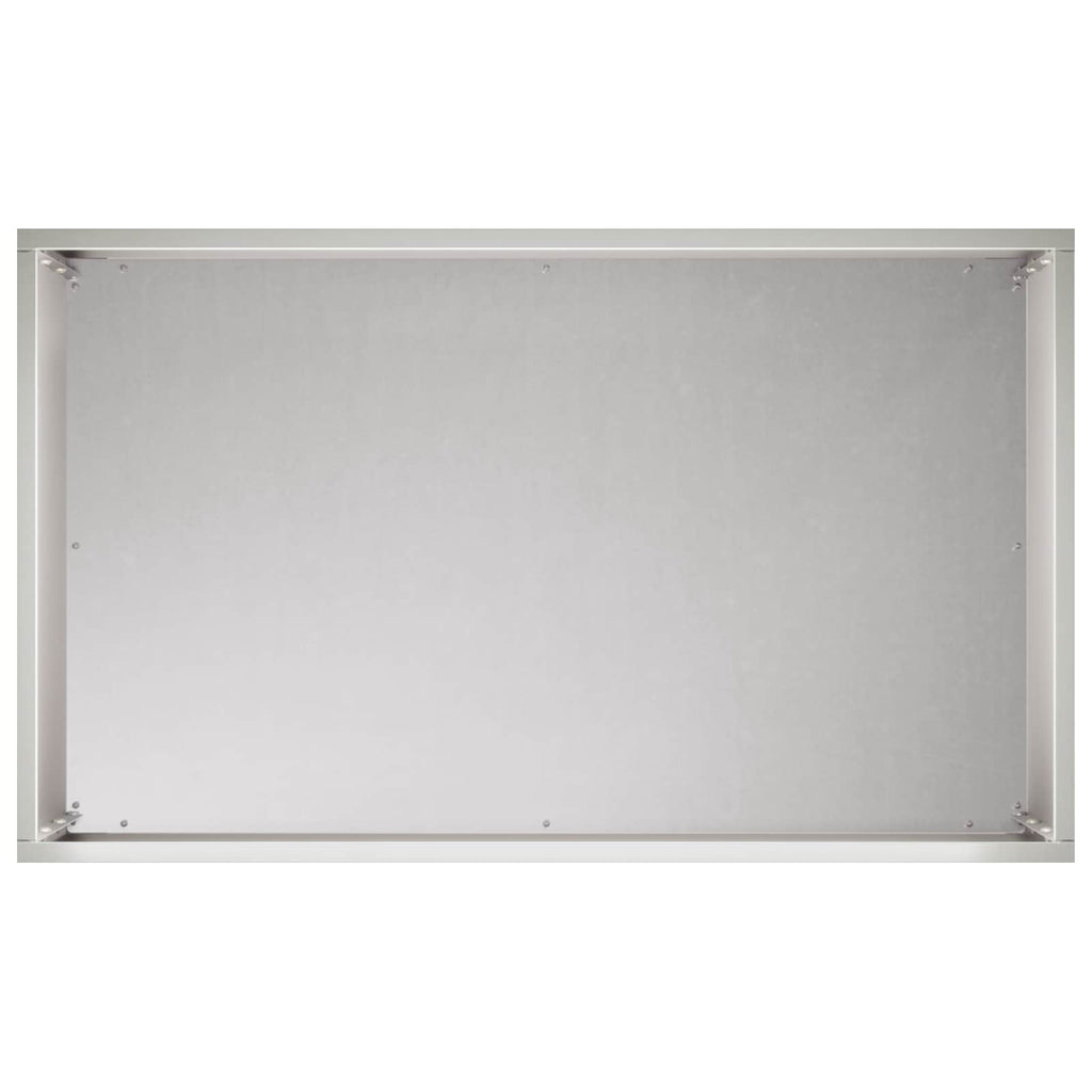 vidaXL Doniczka ogrodowa srebrny 50 x 30 x 40 cm Stal nierdzewna