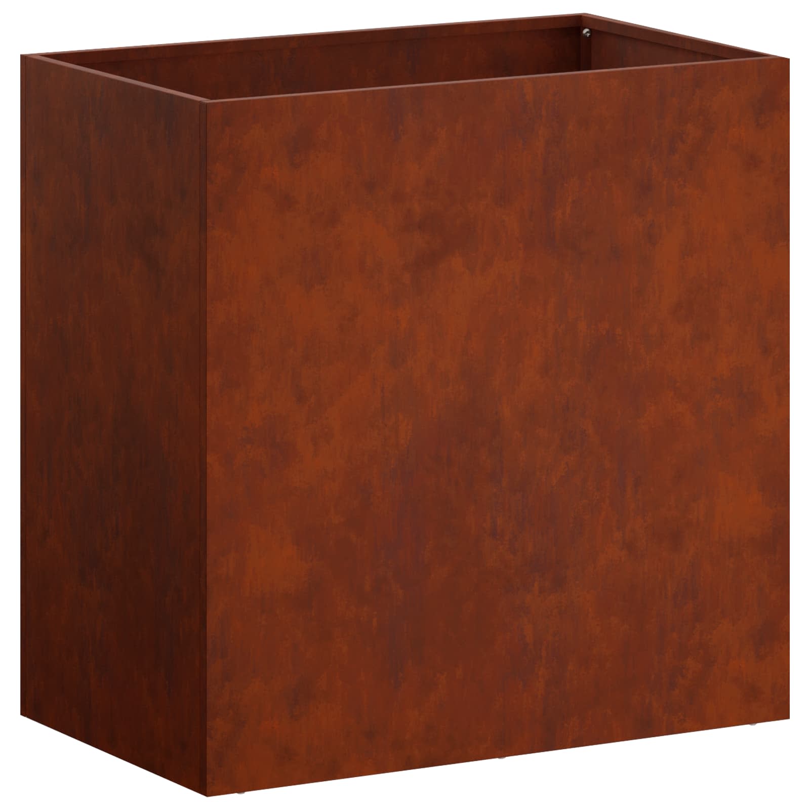 vidaXL Doniczka ogrodowa Rdzawy 50 x 30 x 40 cm Stal kortenowska