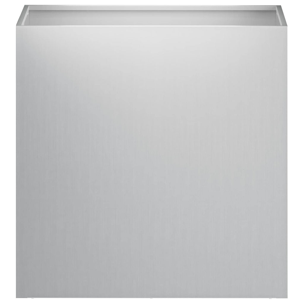 vidaXL Doniczka ogrodowa srebrny 50 x 30 x 50 cm Stal ocynkowana