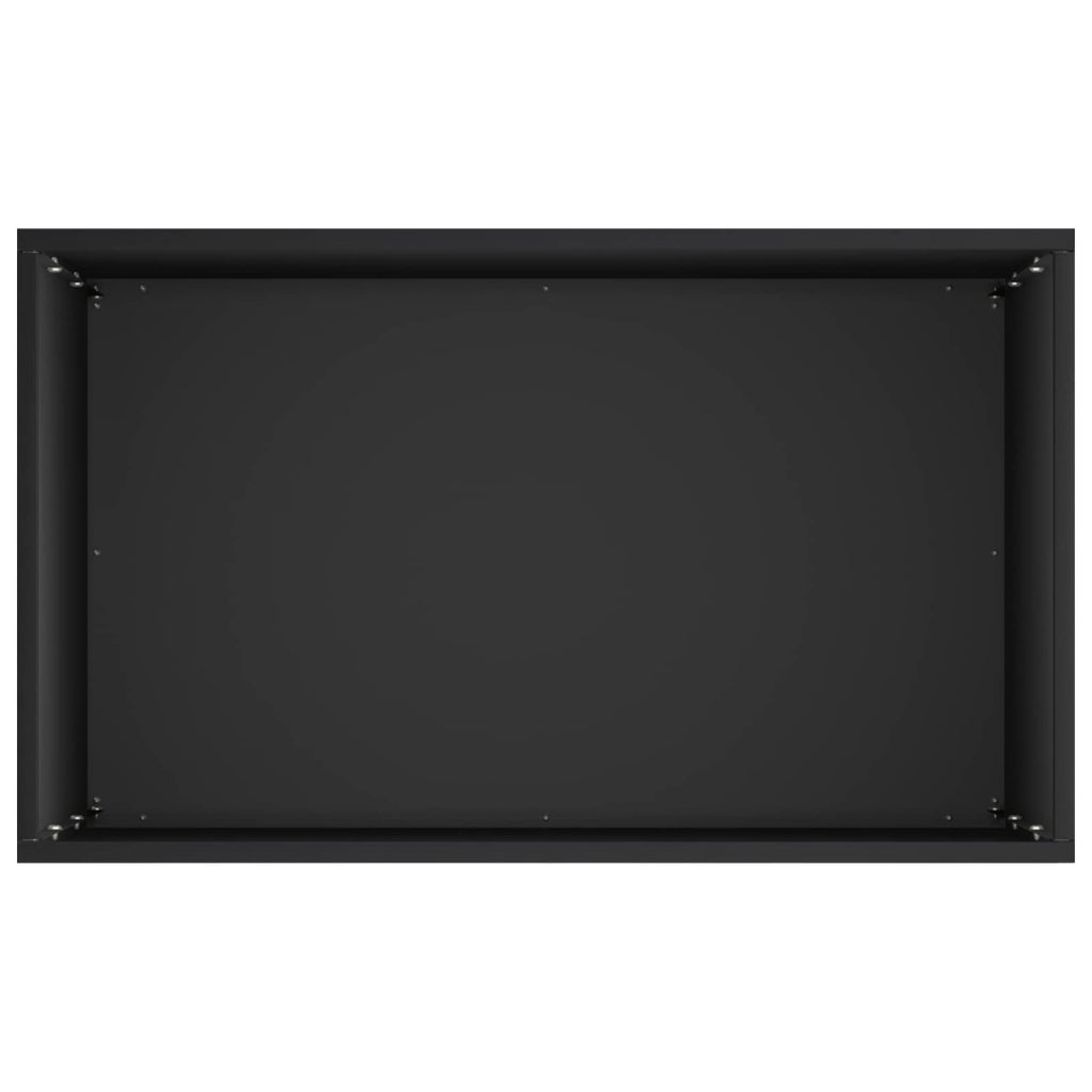 vidaXL Doniczka ogrodowa 2 szt. Czarny 50 x 30 x 75 cm Stal zimnogięta