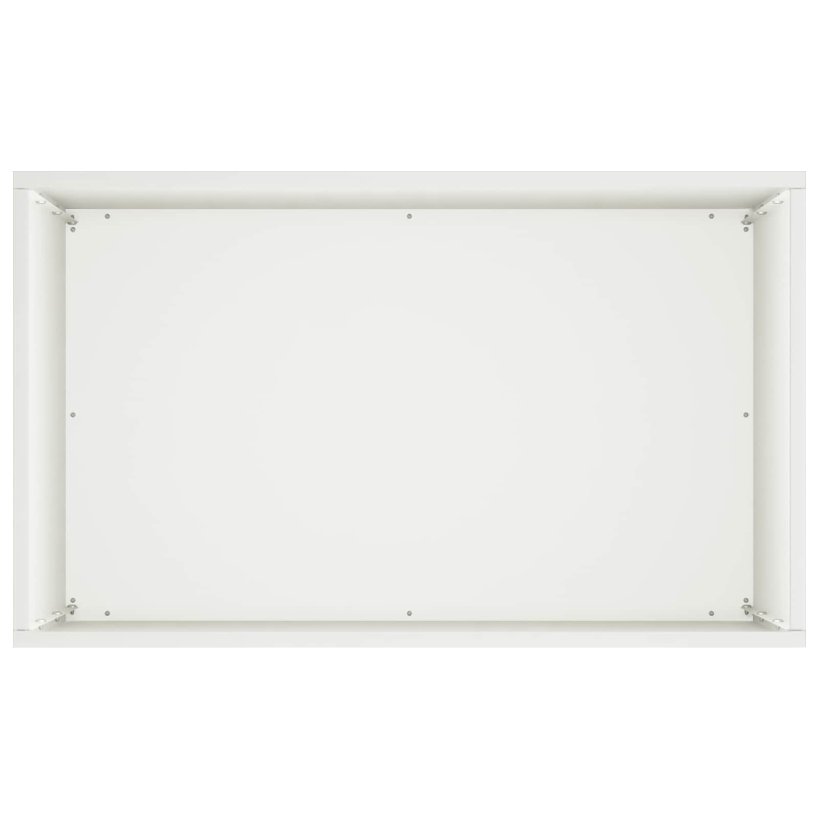 vidaXL Doniczka ogrodowa Biały 50 x 30 x 75 cm Stal zimnogięta