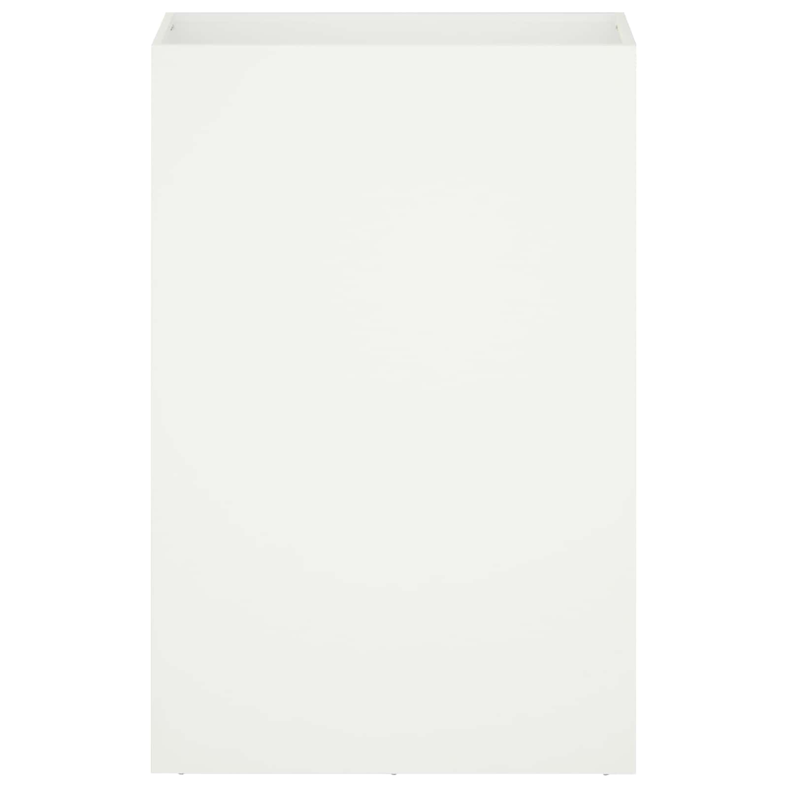 vidaXL Doniczka ogrodowa 2 szt. Biały 50 x 30 x 75 cm Stal zimnogięta