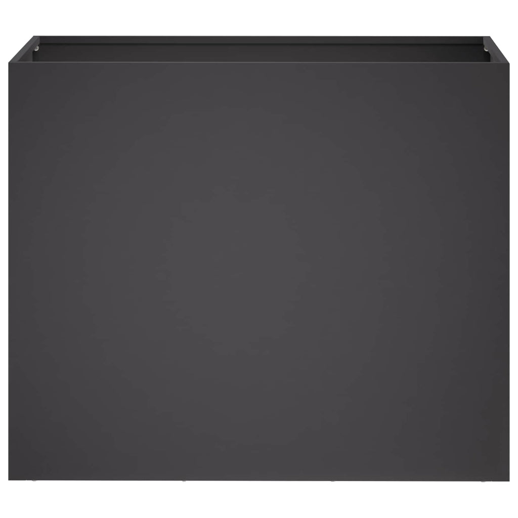 vidaXL Doniczka ogrodowa 2 szt. Czarny 60 x 30 x 40 cm Stal zimnogięta