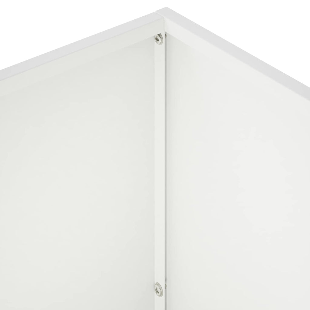 vidaXL Doniczka ogrodowa Biały 60 x 30 x 40 cm Stal zimnogięta