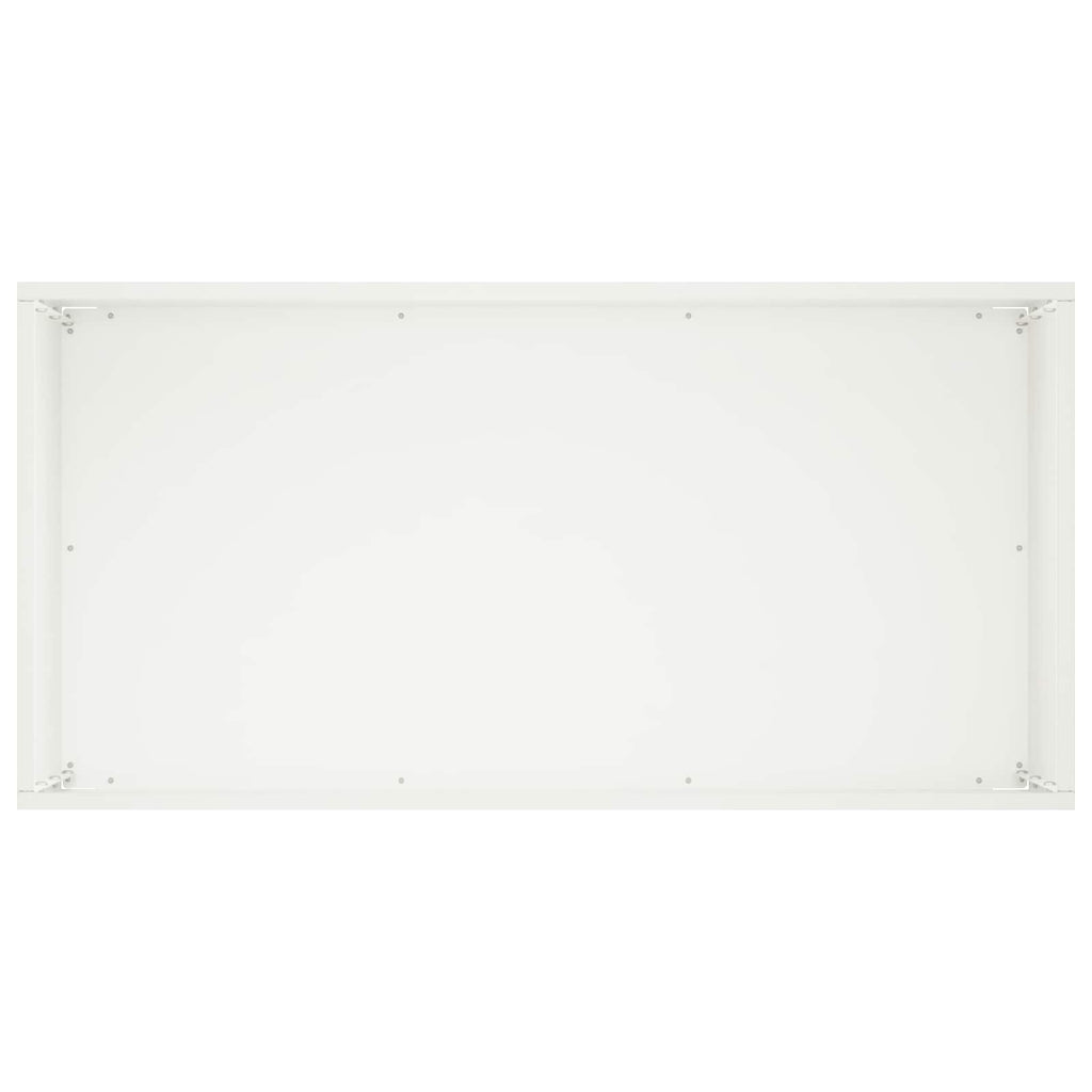 vidaXL Doniczka ogrodowa 2 szt. Biały 60 x 30 x 40 cm Stal zimnogięta