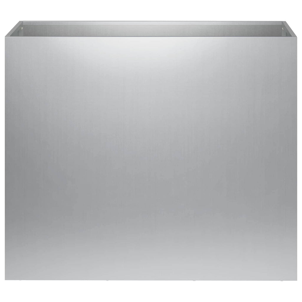 vidaXL Doniczka ogrodowa srebrny 60 x 30 x 40 cm Stal ocynkowana