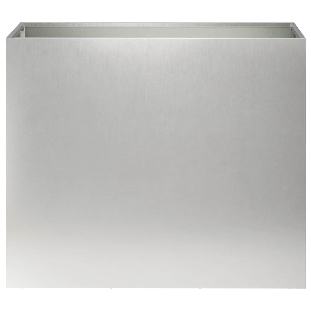vidaXL Doniczka ogrodowa srebrny 60 x 30 x 50 cm Stal nierdzewna