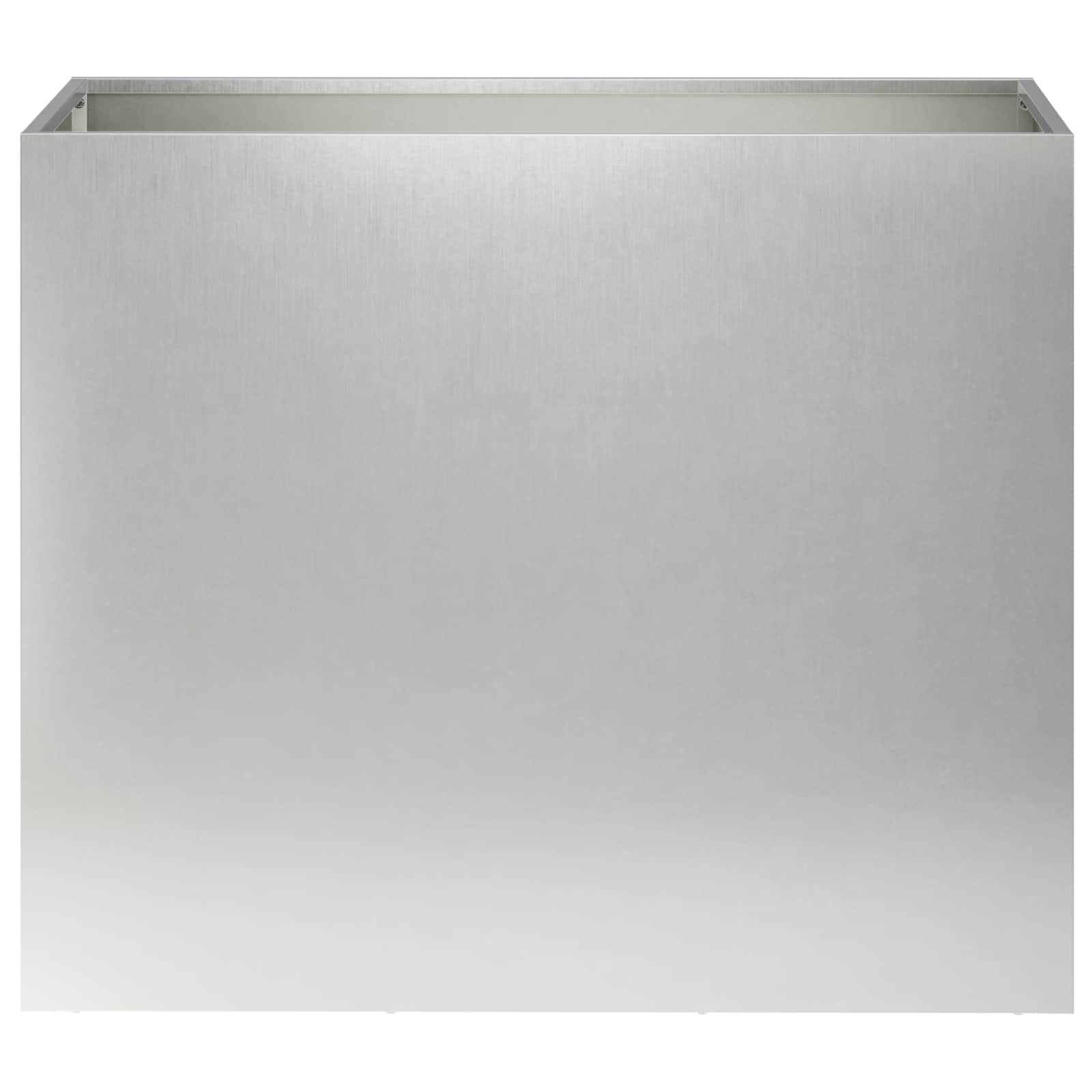 vidaXL Doniczka ogrodowa srebrny 60 x 30 x 50 cm Stal nierdzewna