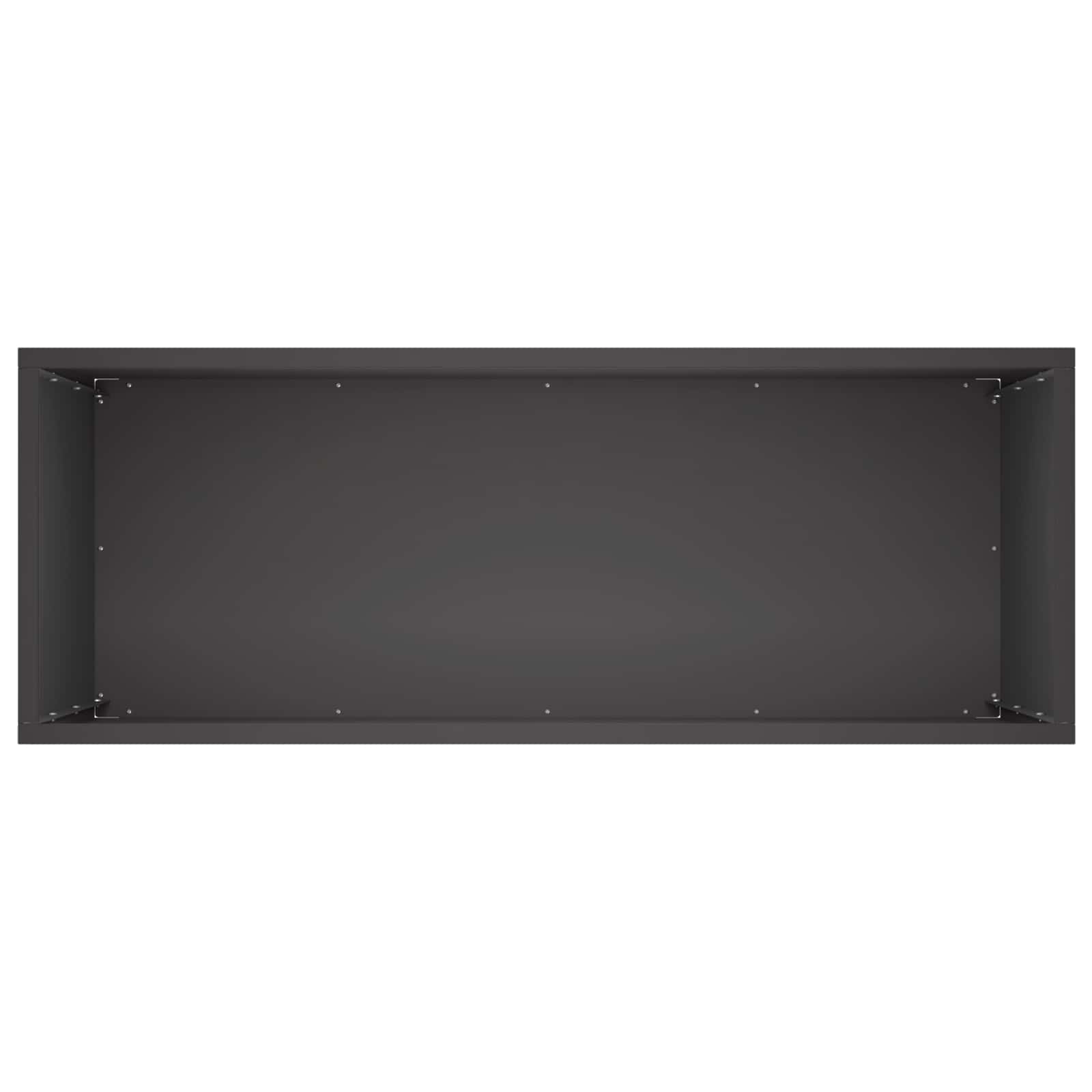 vidaXL Doniczka ogrodowa Czarny 80 x 30 x 40 cm Stal zimnogięta