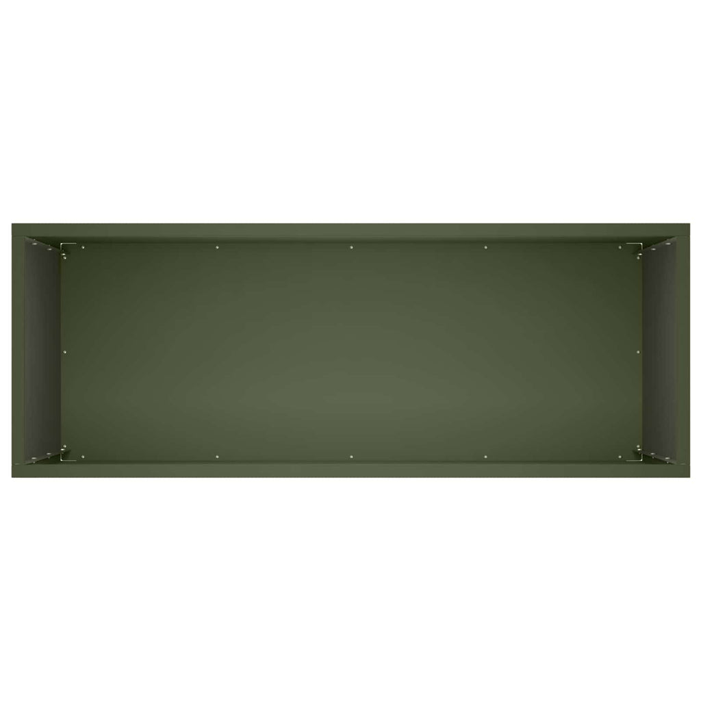 vidaXL Doniczka ogrodowa 2 szt. Oliwkowy zielony 80 x 30 x 40 cm
