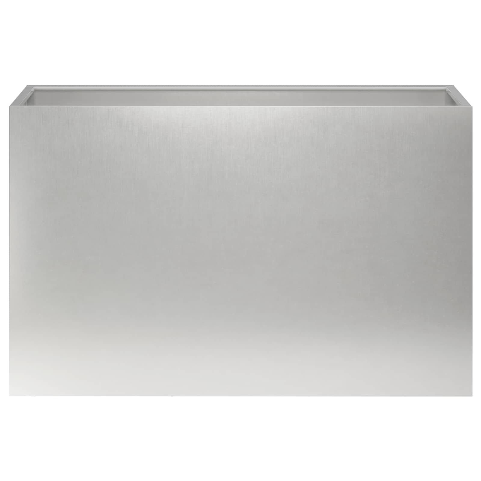 vidaXL Doniczka ogrodowa srebrny 80 x 30 x 40 cm Stal nierdzewna