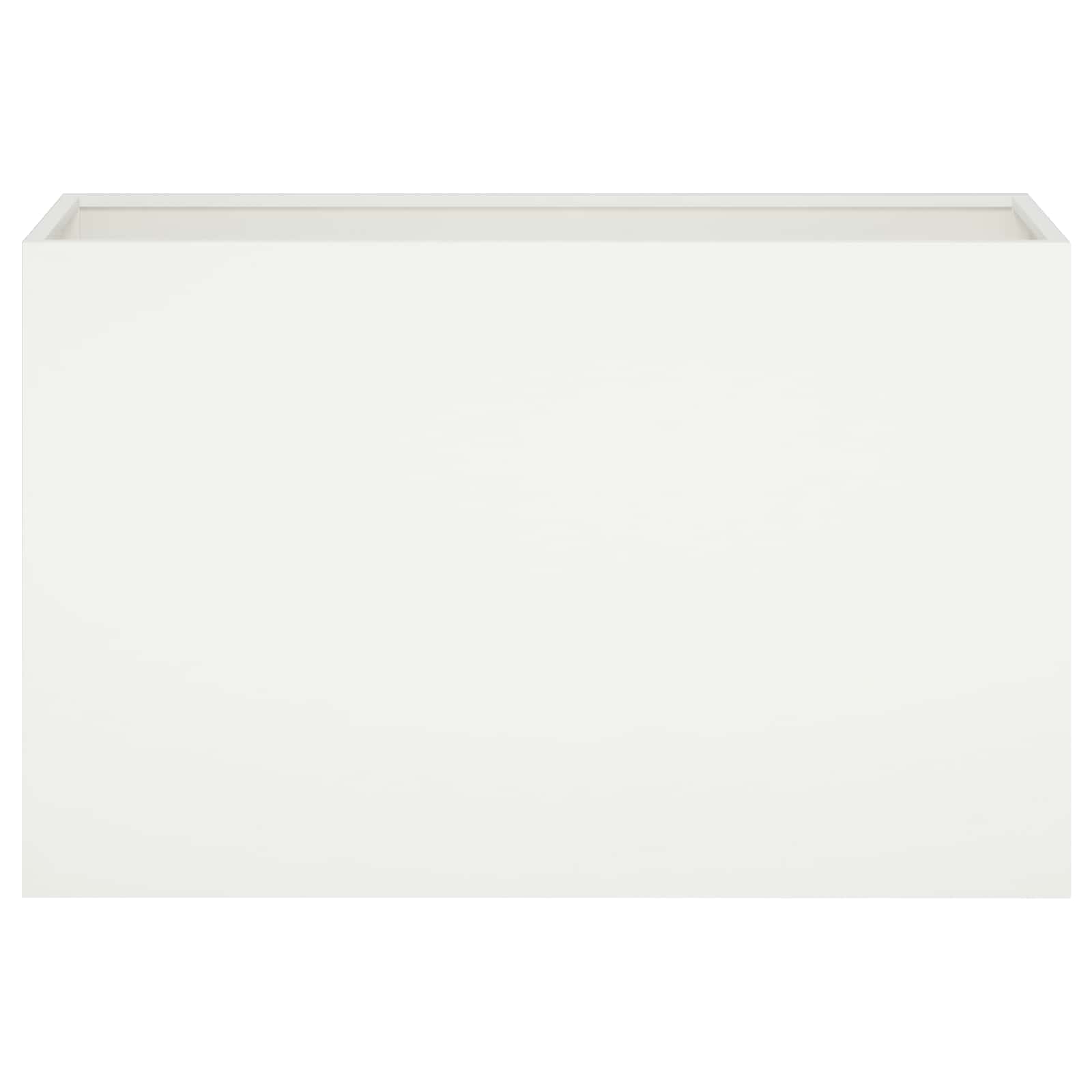 vidaXL Doniczka ogrodowa 2 szt. Biały 80 x 30 x 50 cm Stal zimnogięta