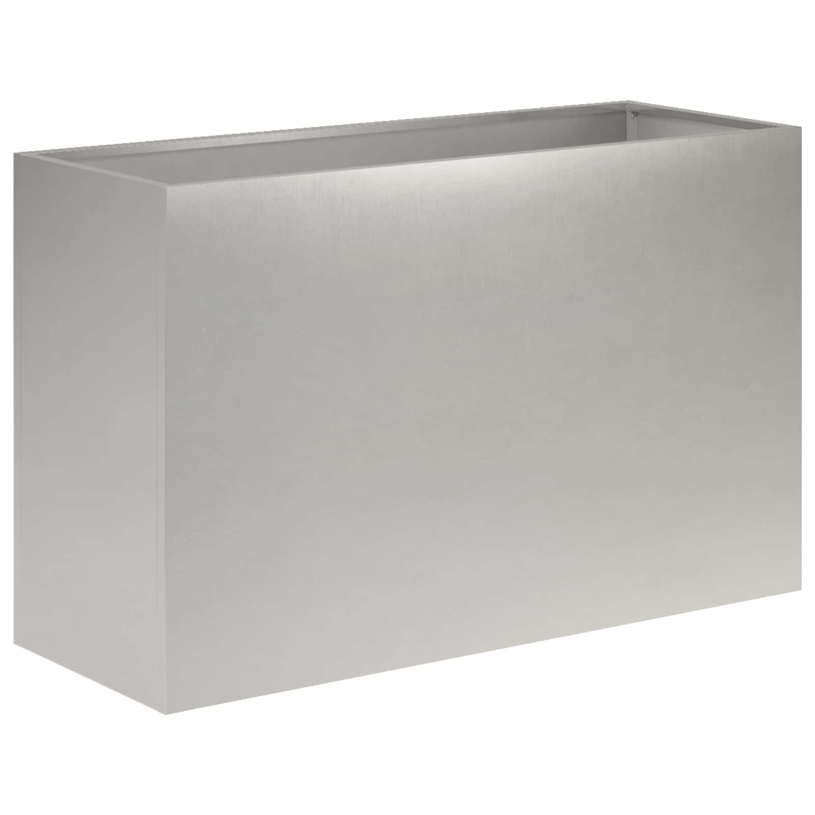 vidaXL Doniczka ogrodowa srebrny 80 x 30 x 50 cm Stal nierdzewna