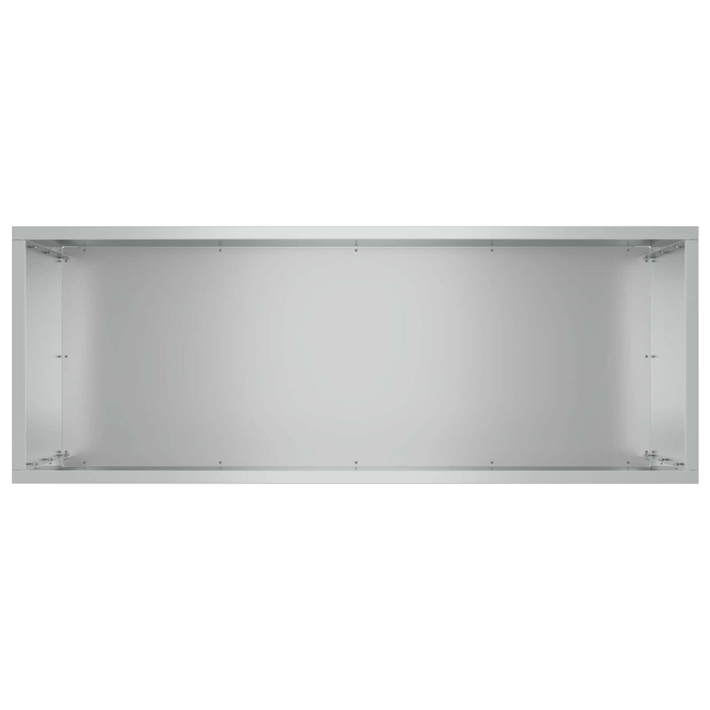 vidaXL Doniczka ogrodowa srebrny 80 x 30 x 50 cm Stal ocynkowana