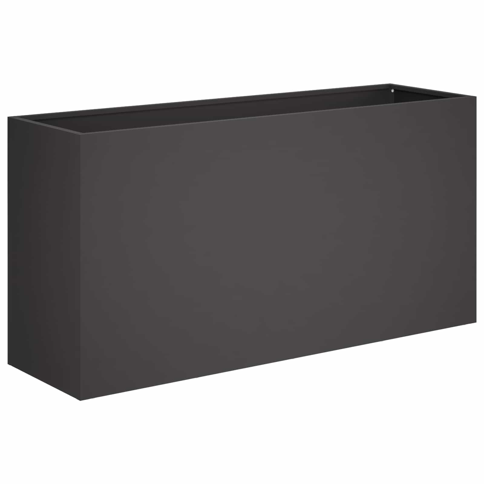 vidaXL Doniczka ogrodowa 2 szt. Czarny 100 x 30 x 40 cm