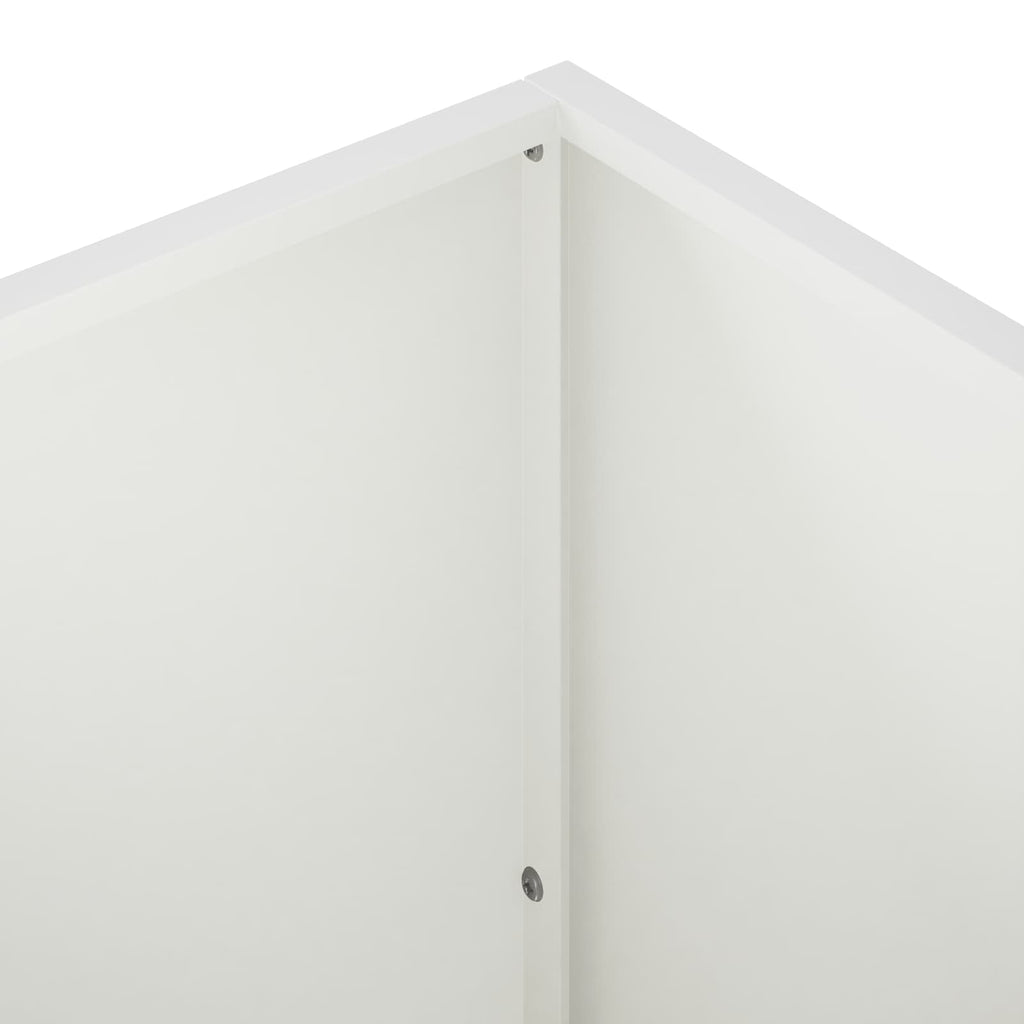 vidaXL Doniczka ogrodowa 2 szt. Biały 100 x 30 x 40 cm Stal zimnogięta