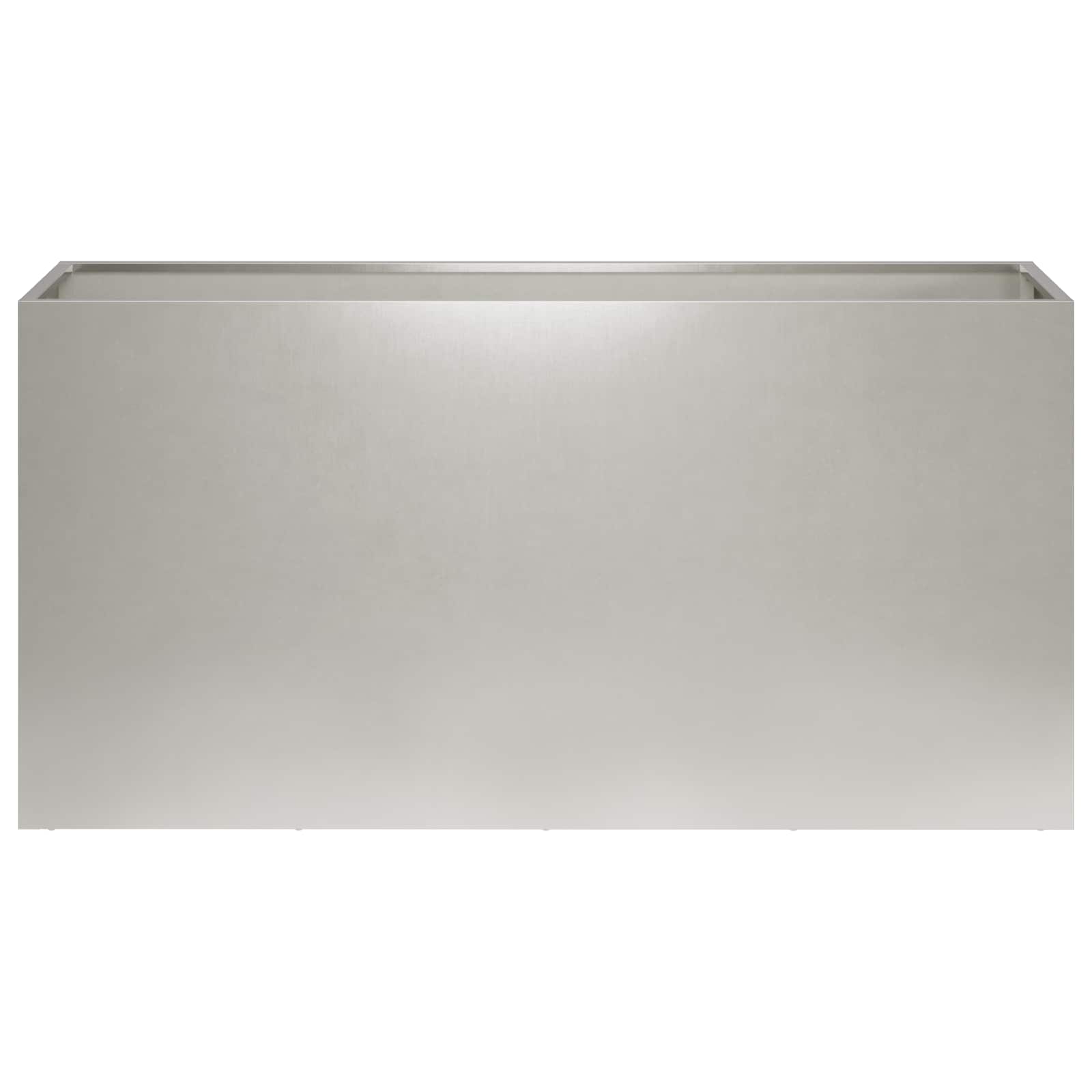 vidaXL Doniczka ogrodowa srebrny 100 x 30 x 40 cm Stal nierdzewna