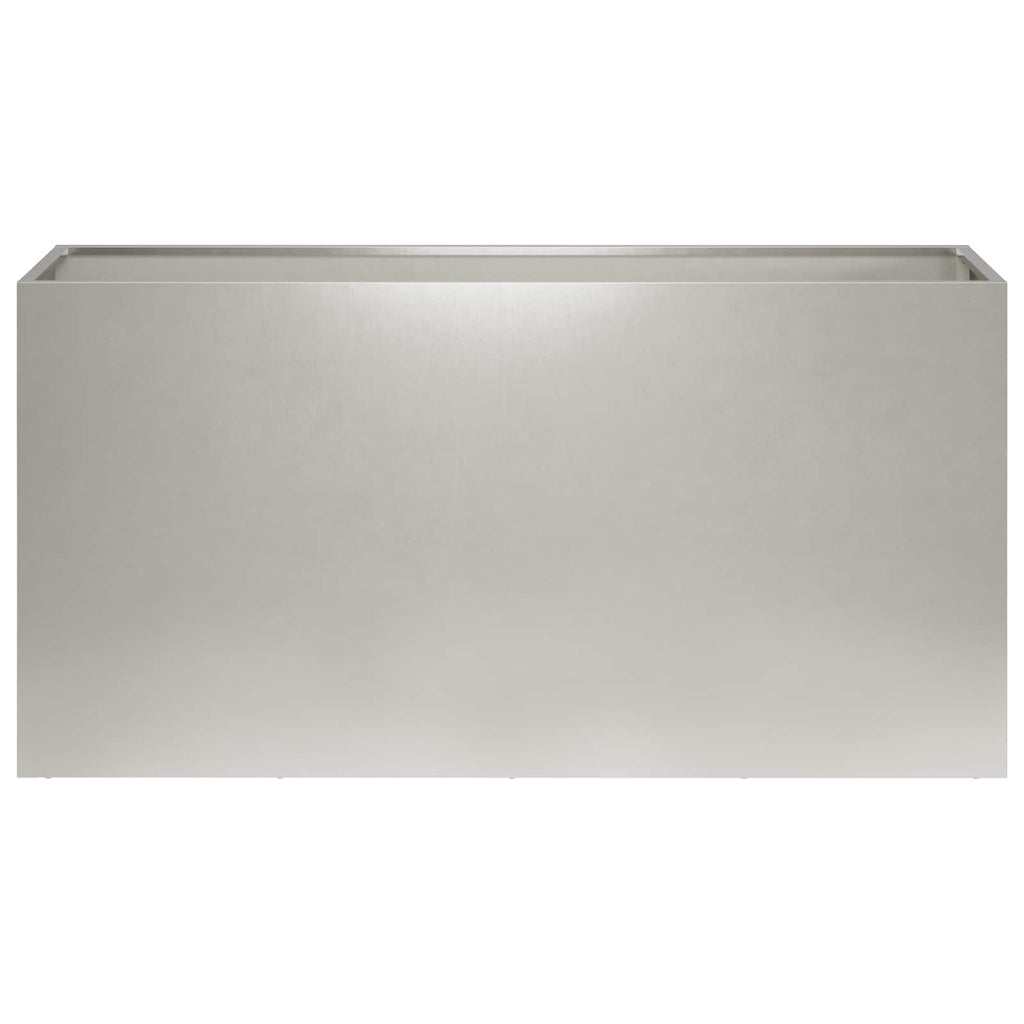 vidaXL Doniczka ogrodowa 2 szt. srebrny 100 x 30 x 40 cm