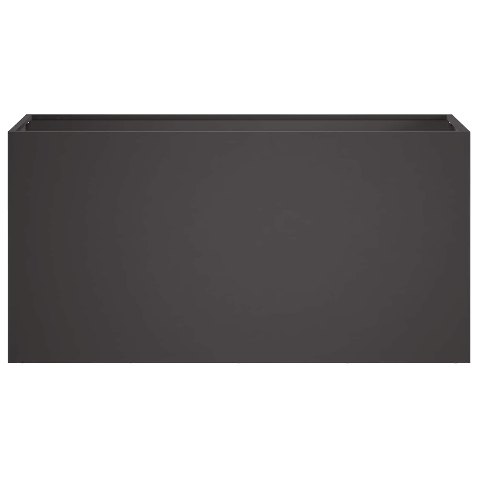 vidaXL Doniczka ogrodowa 2 szt. Czarny 100 x 30 x 50 cm