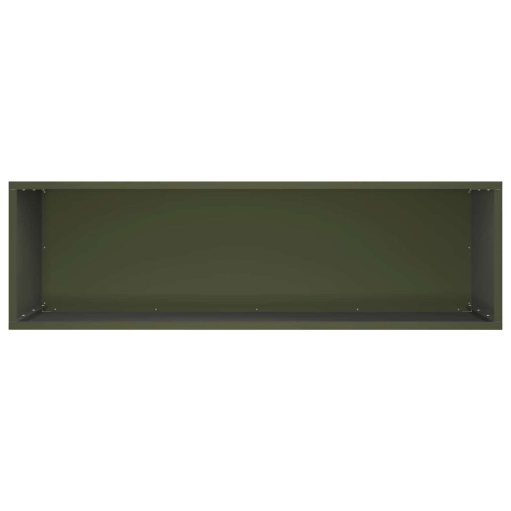 vidaXL Doniczka ogrodowa 2 szt. Oliwkowy zielony 100 x 30 x 50 cm