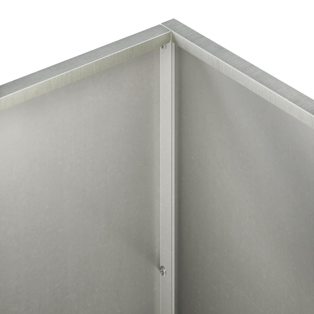 vidaXL Doniczka ogrodowa 2 szt. srebrny 100 x 30 x 50 cm