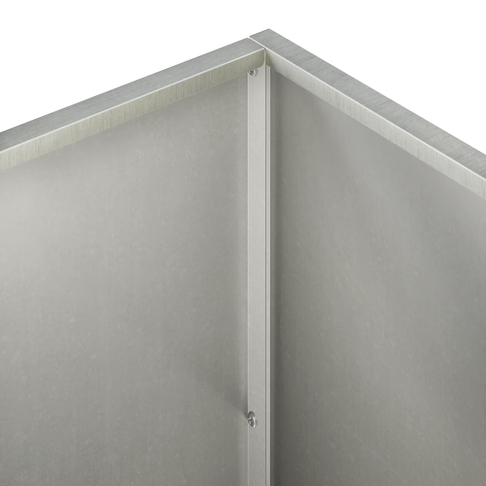 vidaXL Doniczka ogrodowa 2 szt. srebrny 100 x 30 x 50 cm