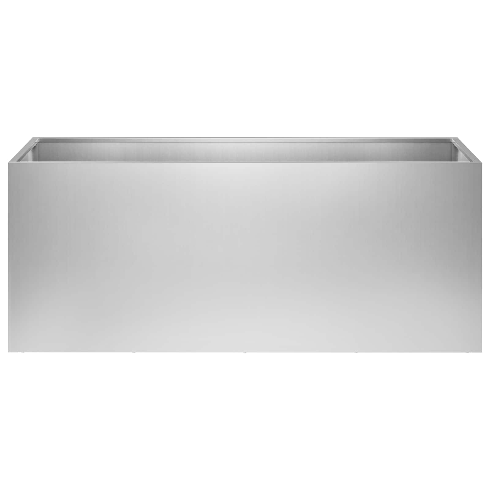 vidaXL Doniczka ogrodowa srebrny 100 x 30 x 50 cm Stal ocynkowana