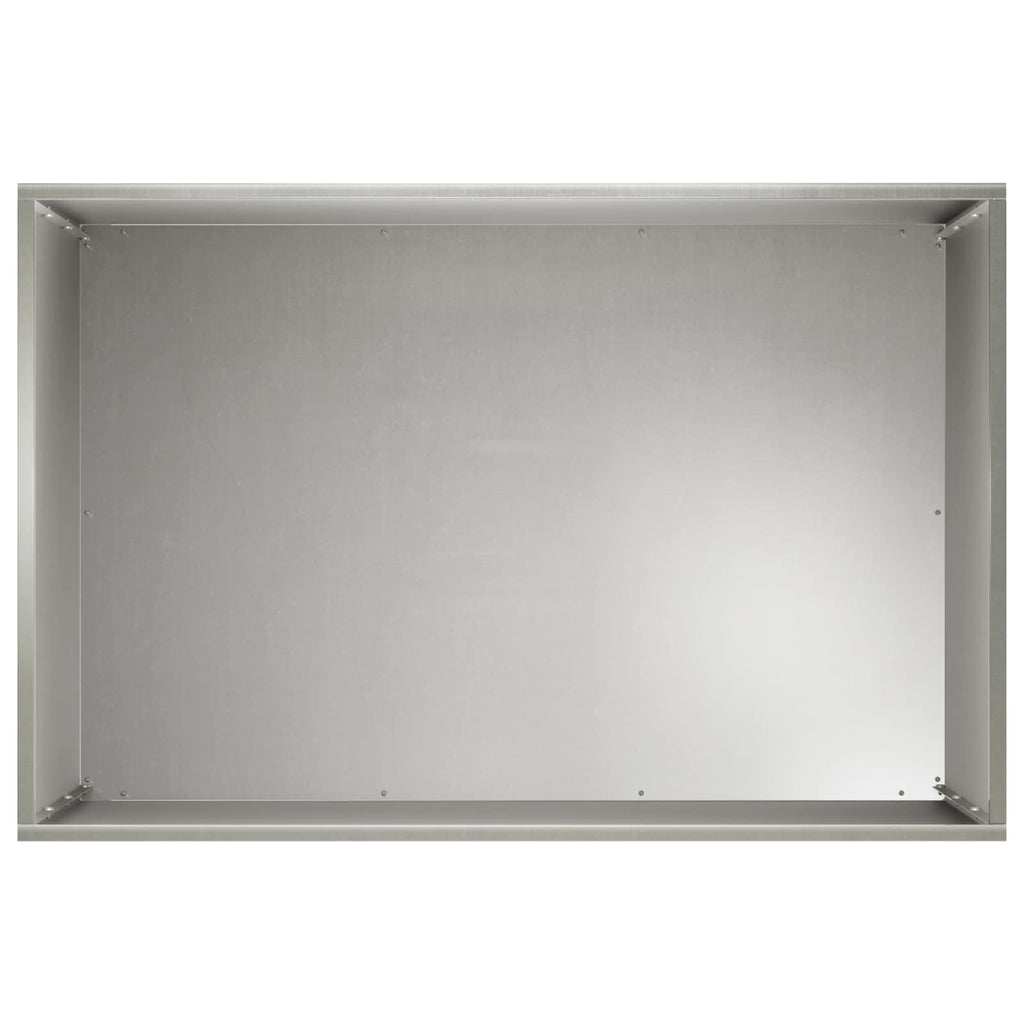 vidaXL Doniczka ogrodowa srebrny 50 x 40 x 50 cm Stal nierdzewna