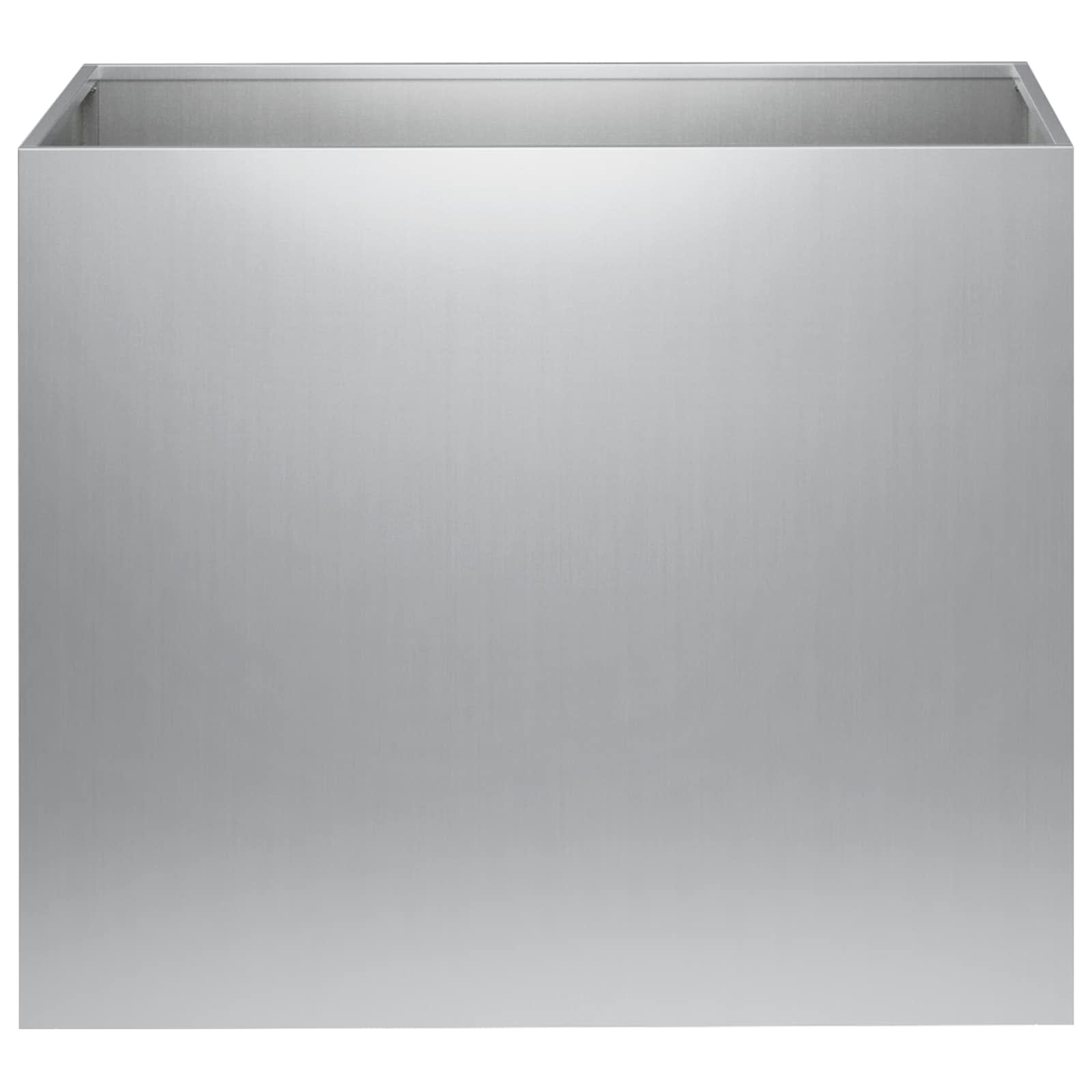 vidaXL Doniczka ogrodowa srebrny 50 x 40 x 50 cm Stal ocynkowana
