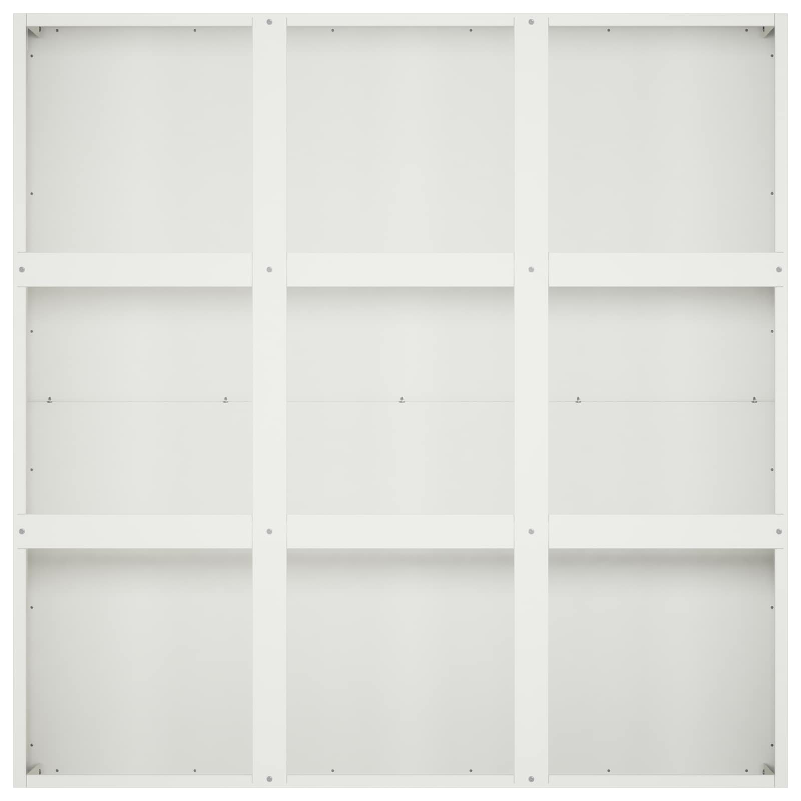 vidaXL Doniczka ogrodowa Biały 100 x 100 x 20 cm Stal zimnogięta