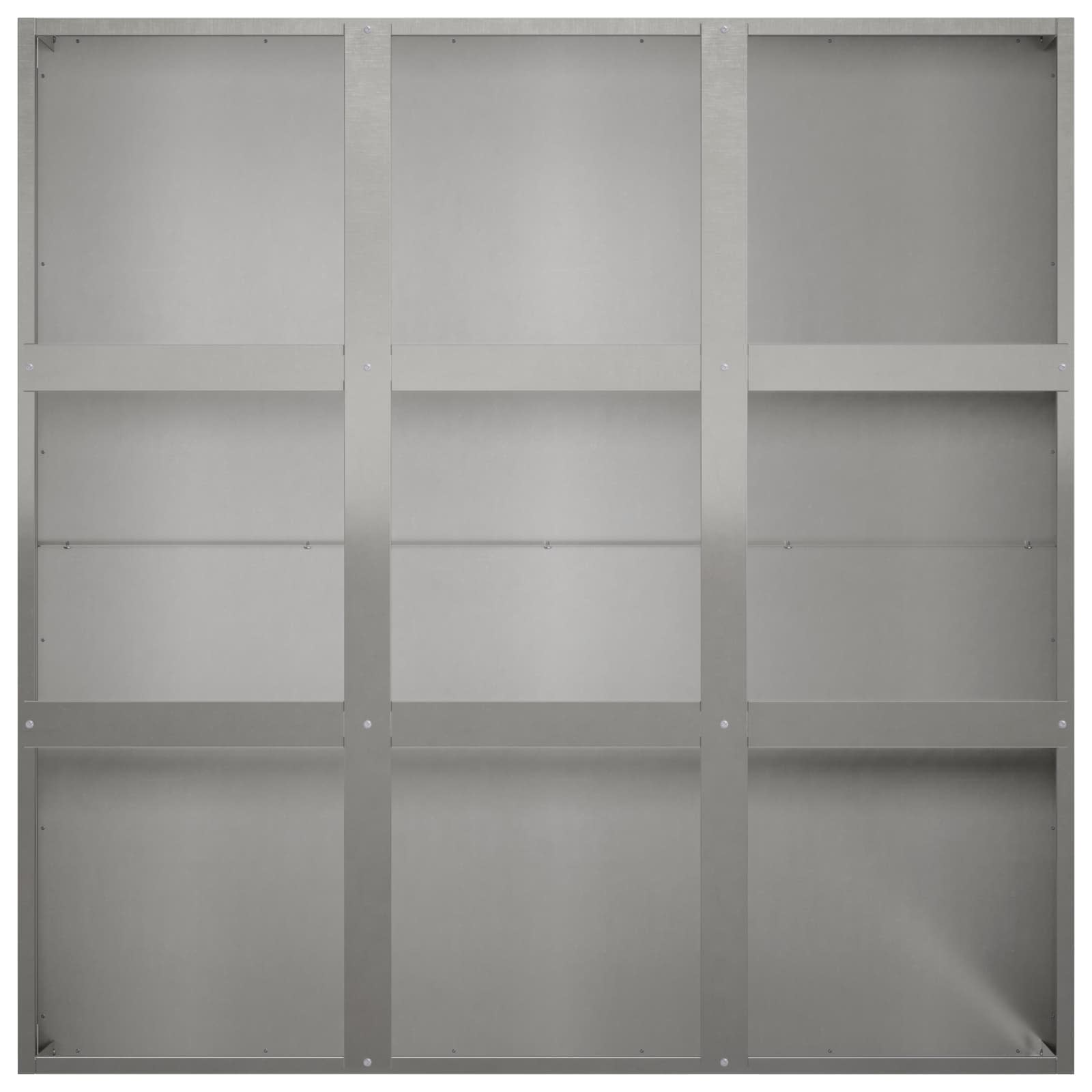vidaXL Doniczka ogrodowa srebrny 100 x 100 x 20 cm Stal nierdzewna