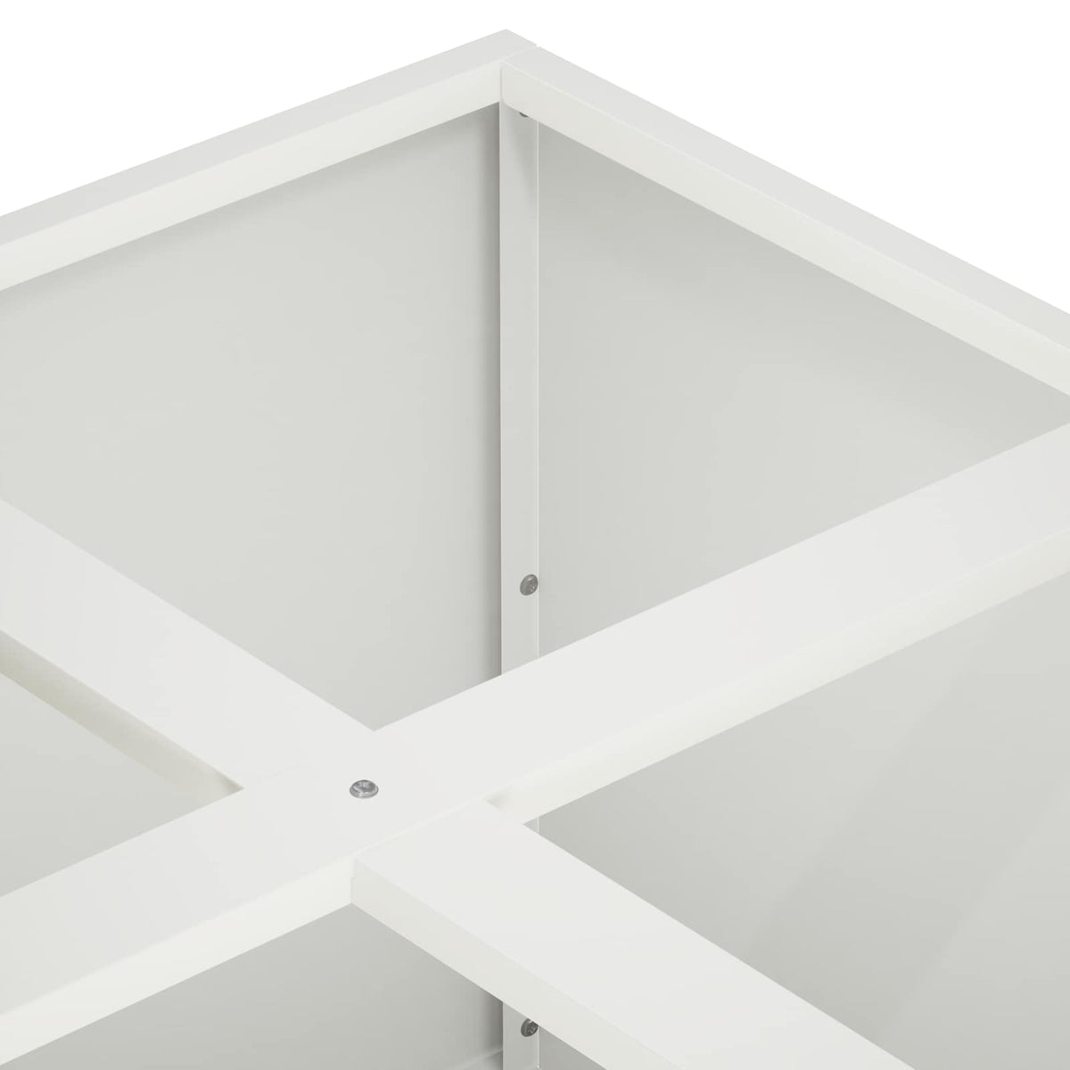vidaXL Doniczka ogrodowa Biały 100 x 100 x 30 cm Stal zimnogięta