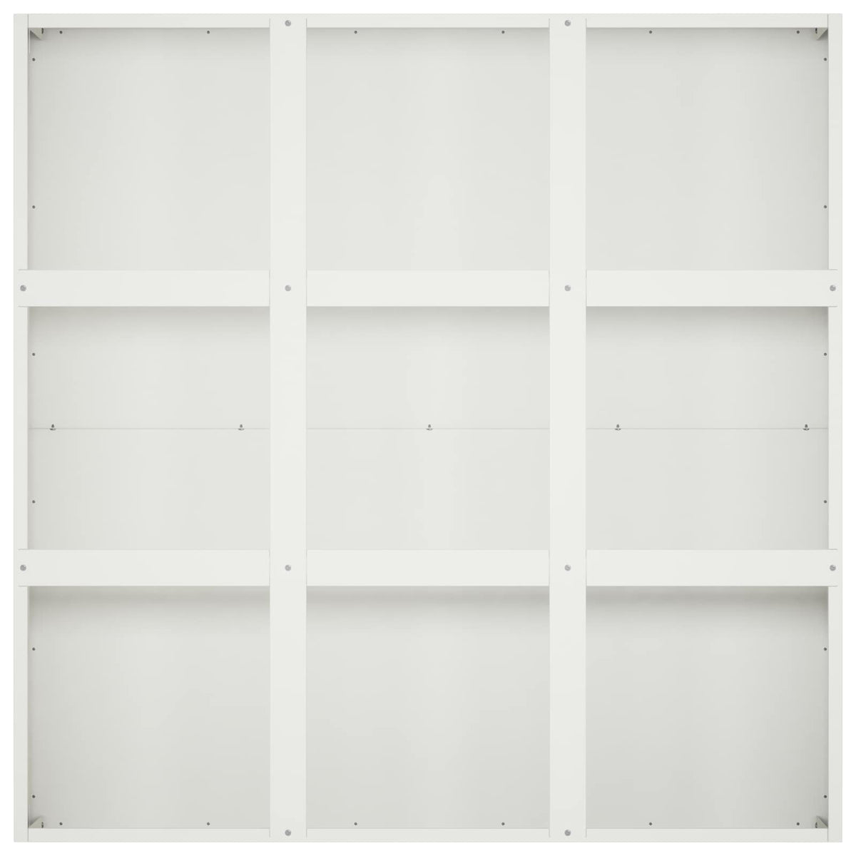 vidaXL Doniczka ogrodowa Biały 100 x 100 x 30 cm Stal zimnogięta