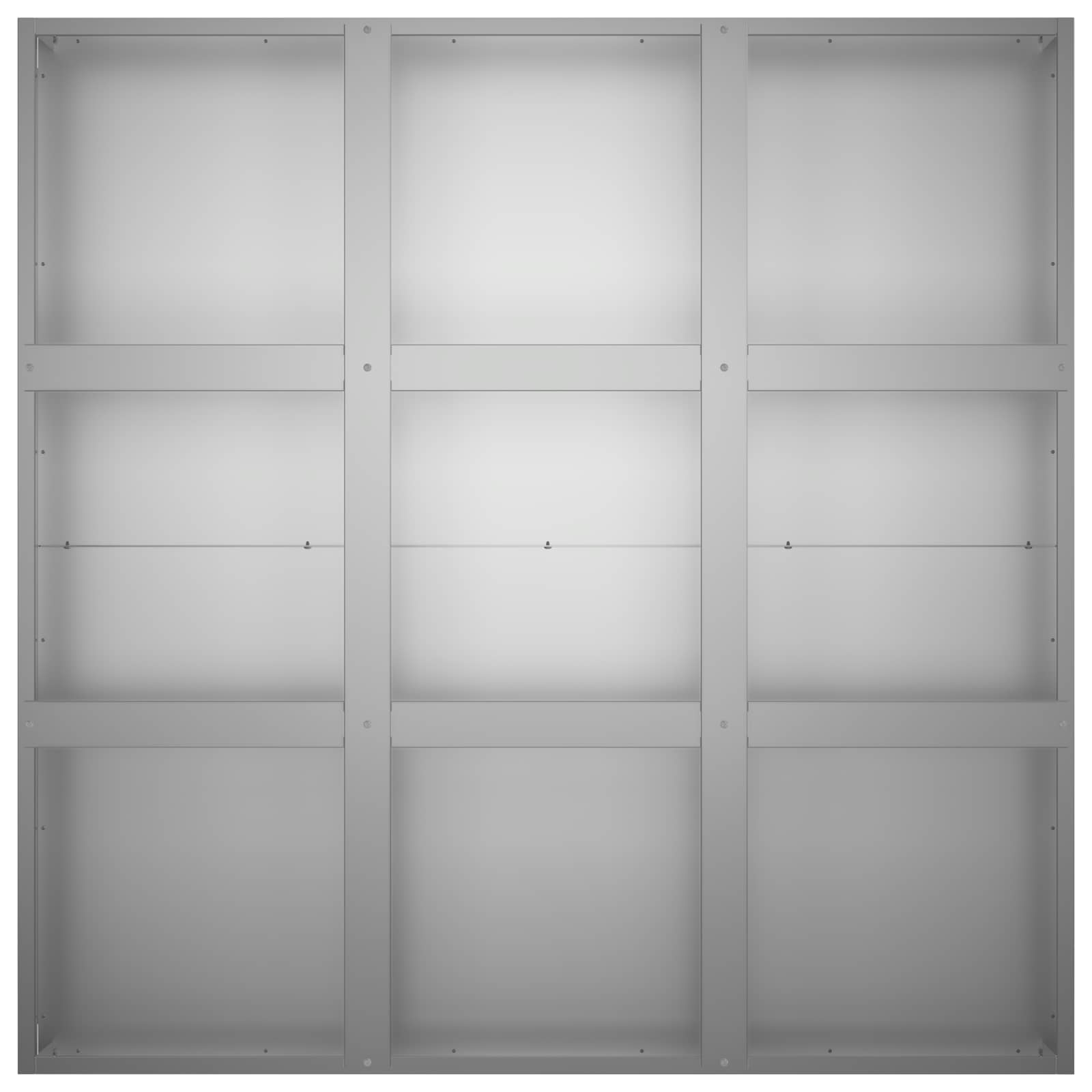 vidaXL Doniczka ogrodowa srebrny 100 x 100 x 30 cm Stal ocynkowana