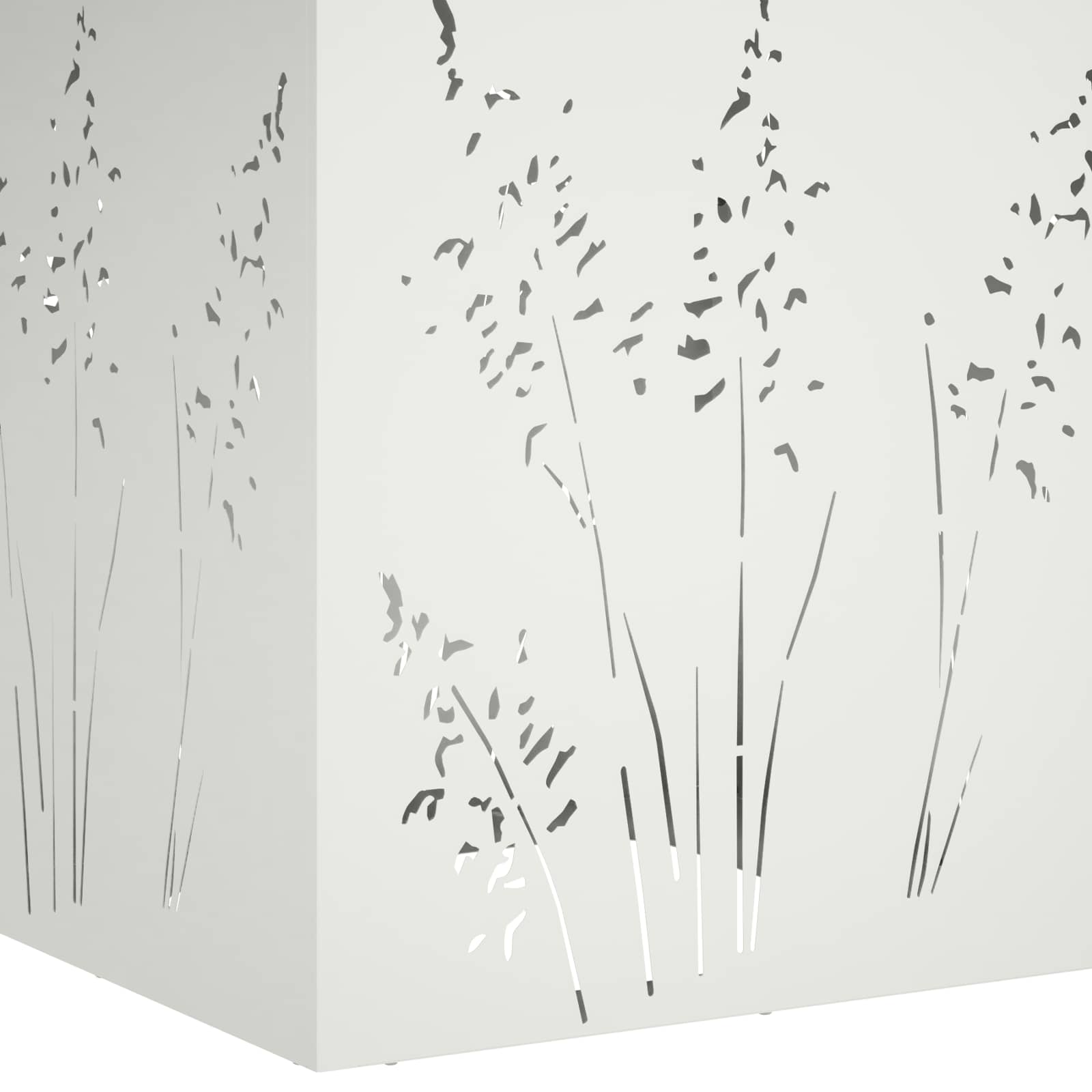 vidaXL Doniczka ogrodowa 2 szt. Biały 50 x 50 x 75 cm Stal zimnogięta