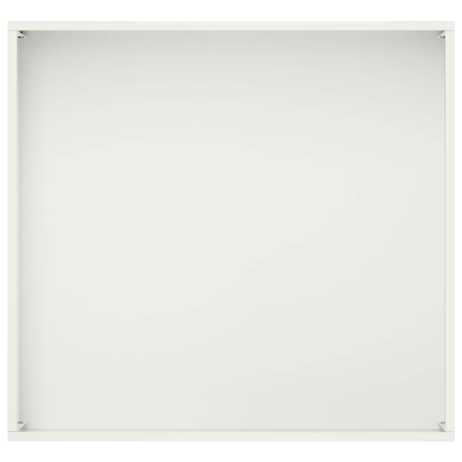 vidaXL Doniczka ogrodowa 2 szt. Biały 50 x 50 x 75 cm Stal zimnogięta