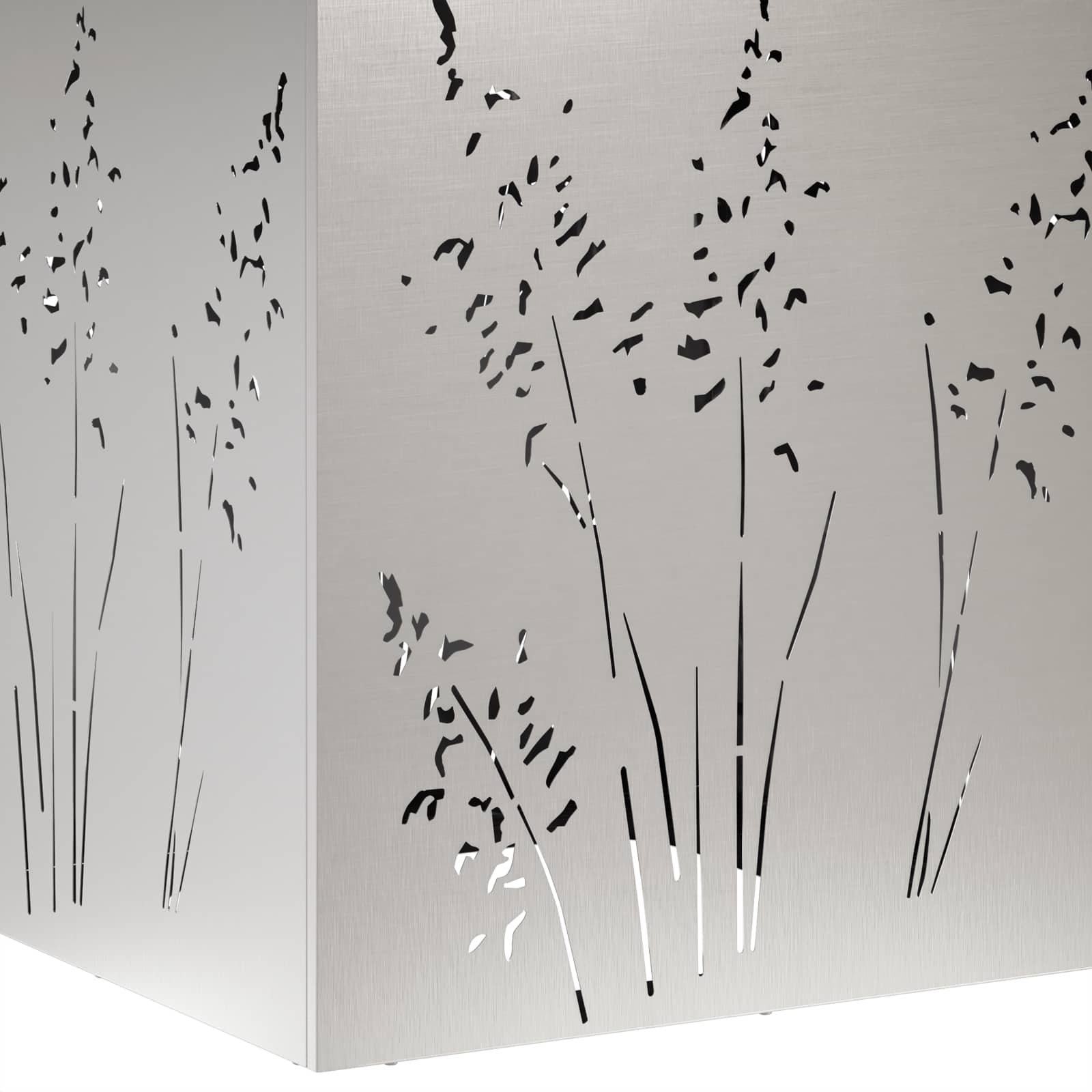 vidaXL Doniczka ogrodowa 2 szt. srebrny 50 x 50 x 75 cm