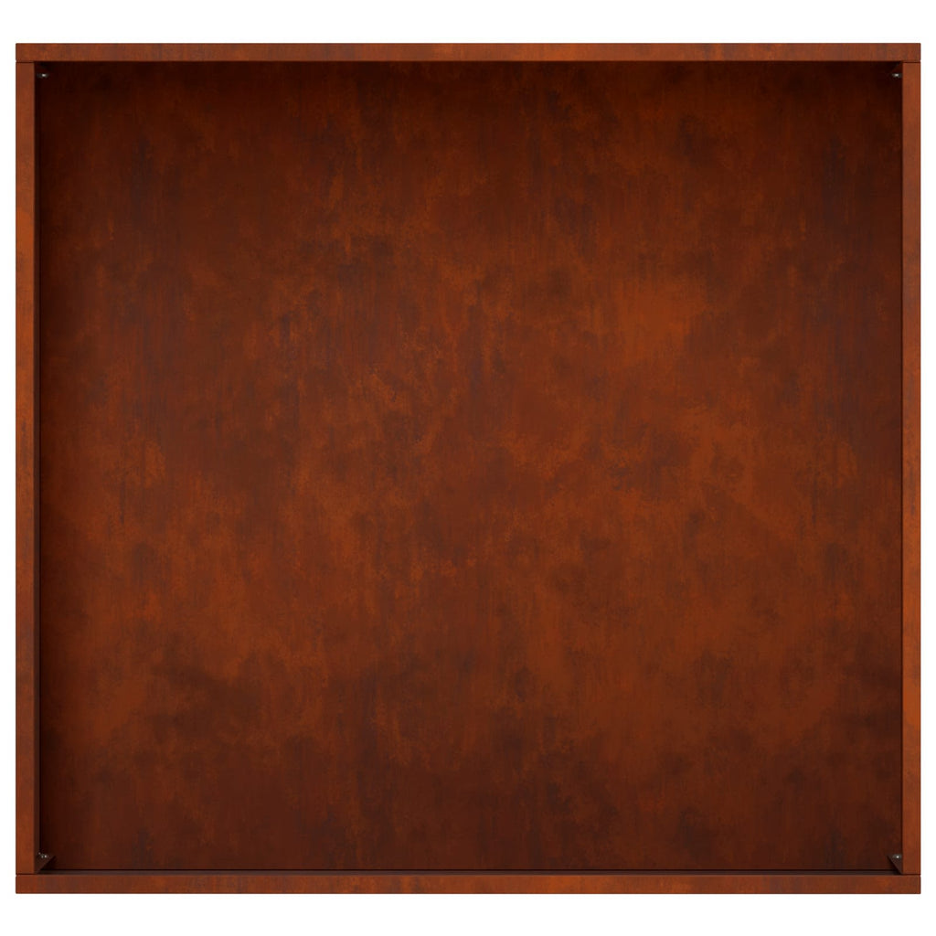 vidaXL Doniczka ogrodowa 2 szt. Rdzawy 50 x 50 x 75 cm