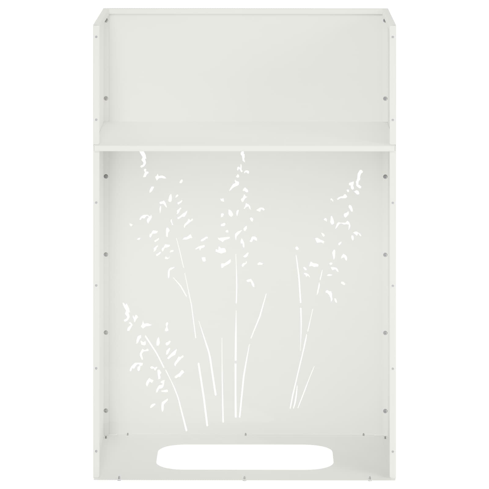 vidaXL Doniczka ogrodowa 2 szt. Biały 50 x 30 x 75 cm Stal zimnogięta