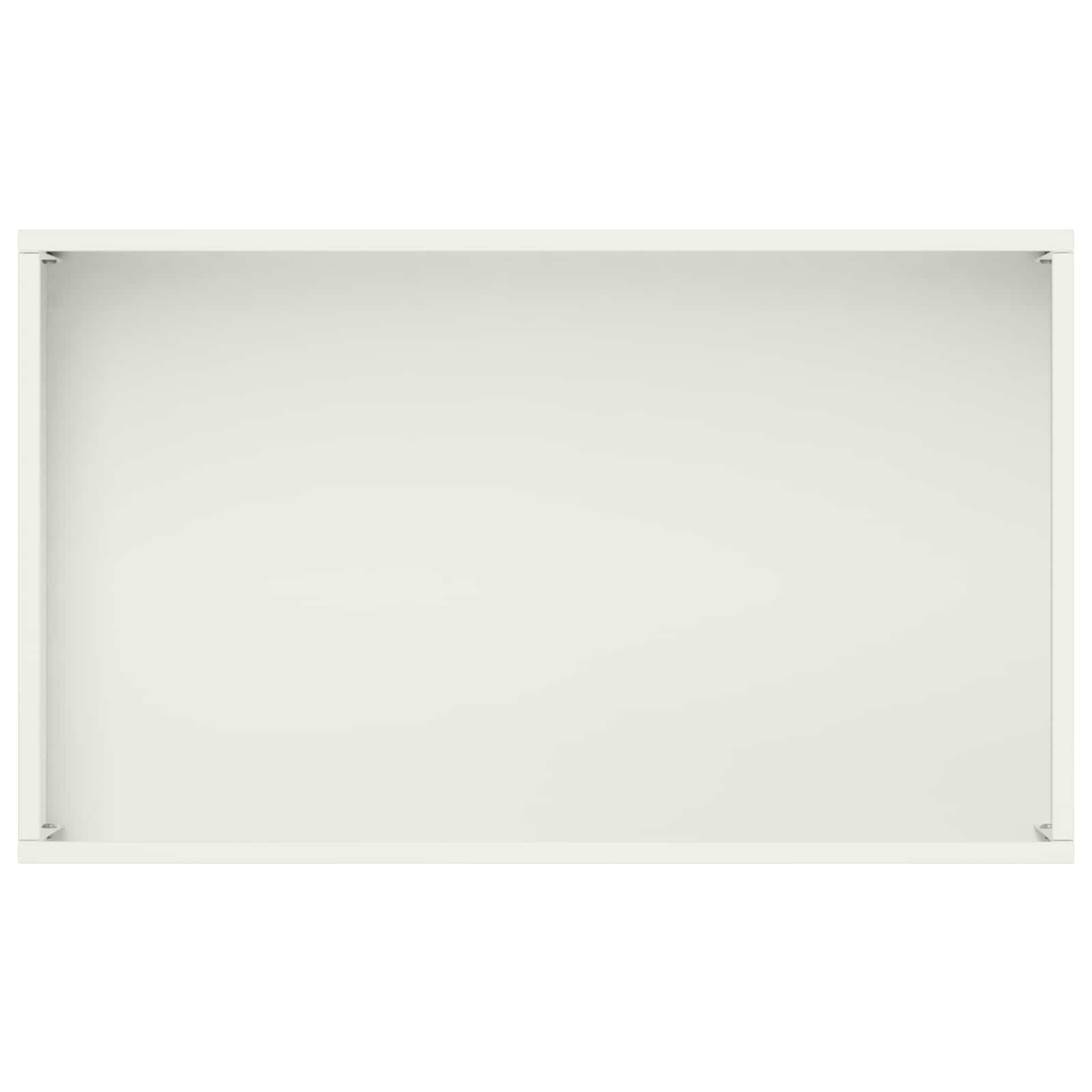 vidaXL Doniczka ogrodowa 2 szt. Biały 50 x 30 x 75 cm Stal zimnogięta