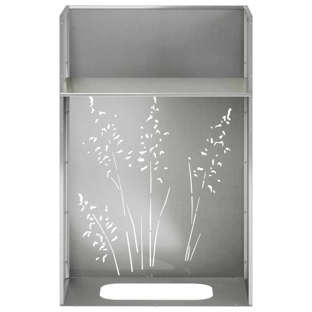 vidaXL Doniczka ogrodowa srebrny 50 x 30 x 75 cm Stal nierdzewna