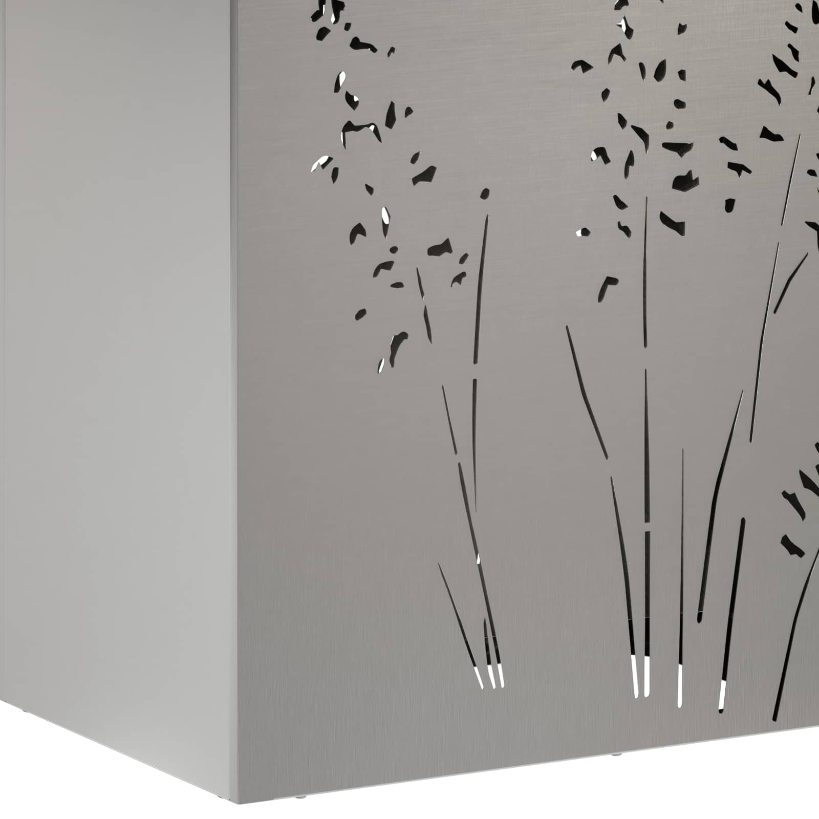 vidaXL Doniczka ogrodowa 2 szt. srebrny 50 x 30 x 75 cm