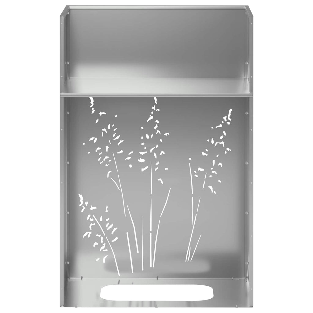 vidaXL Doniczka ogrodowa srebrny 50 x 30 x 75 cm Stal ocynkowana