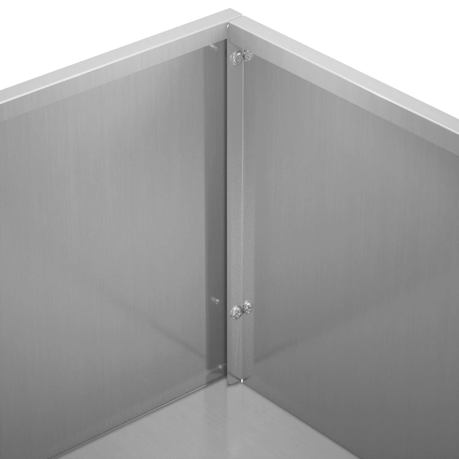 vidaXL Doniczka ogrodowa 2 szt. srebrny 50 x 30 x 75 cm