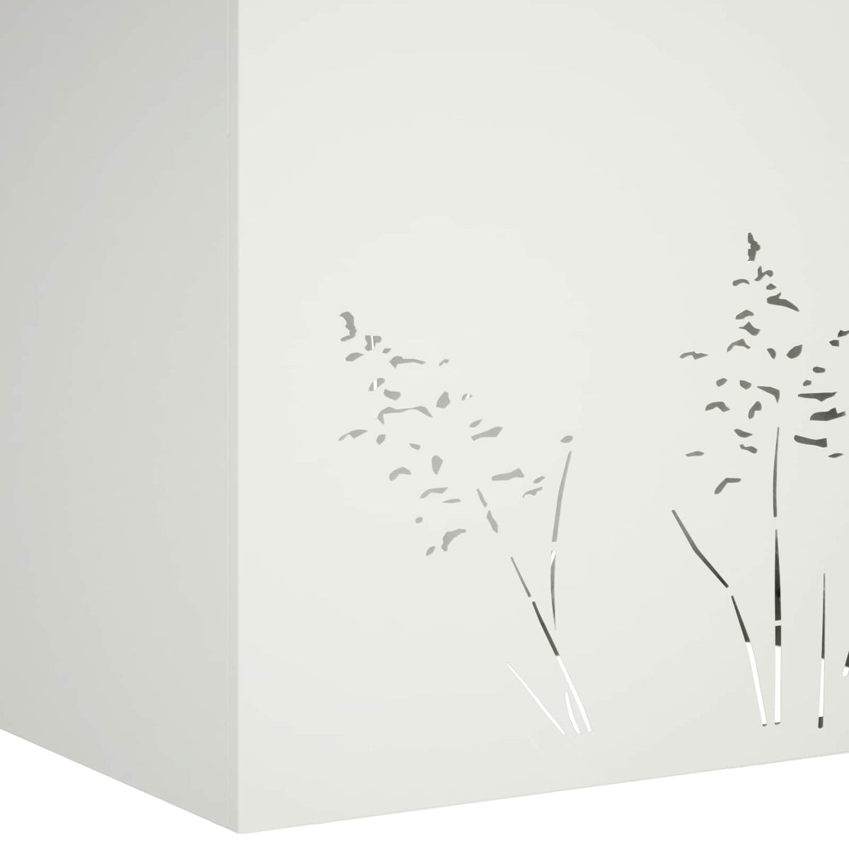 vidaXL Doniczka ogrodowa 2 szt. Biały 50 x 30 x 49 cm Stal zimnogięta