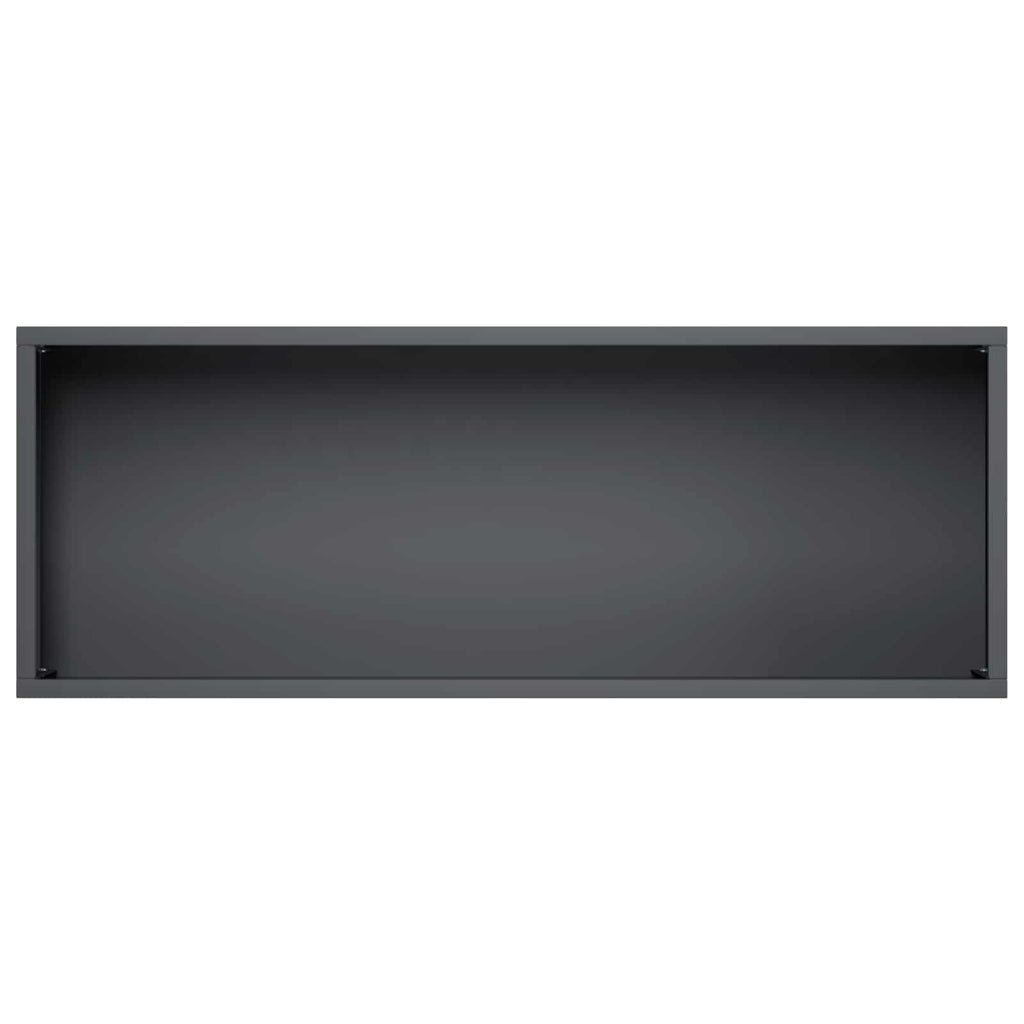 vidaXL Doniczka ogrodowa Czarny 80 x 20 x 49 cm Stal zimnogięta
